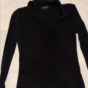Women's Black Long Sleeve Top